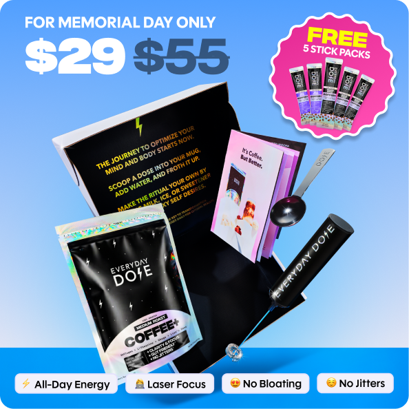 Coffee+ Medium Roast Starter Kit (30 Servings) - Daily Active Ready Set